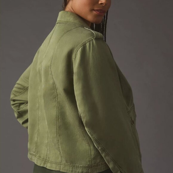 Anthropologie | Cropped Aviator/Cropped Trench Jacket | 3X -- NWT - Picture 10 of 11